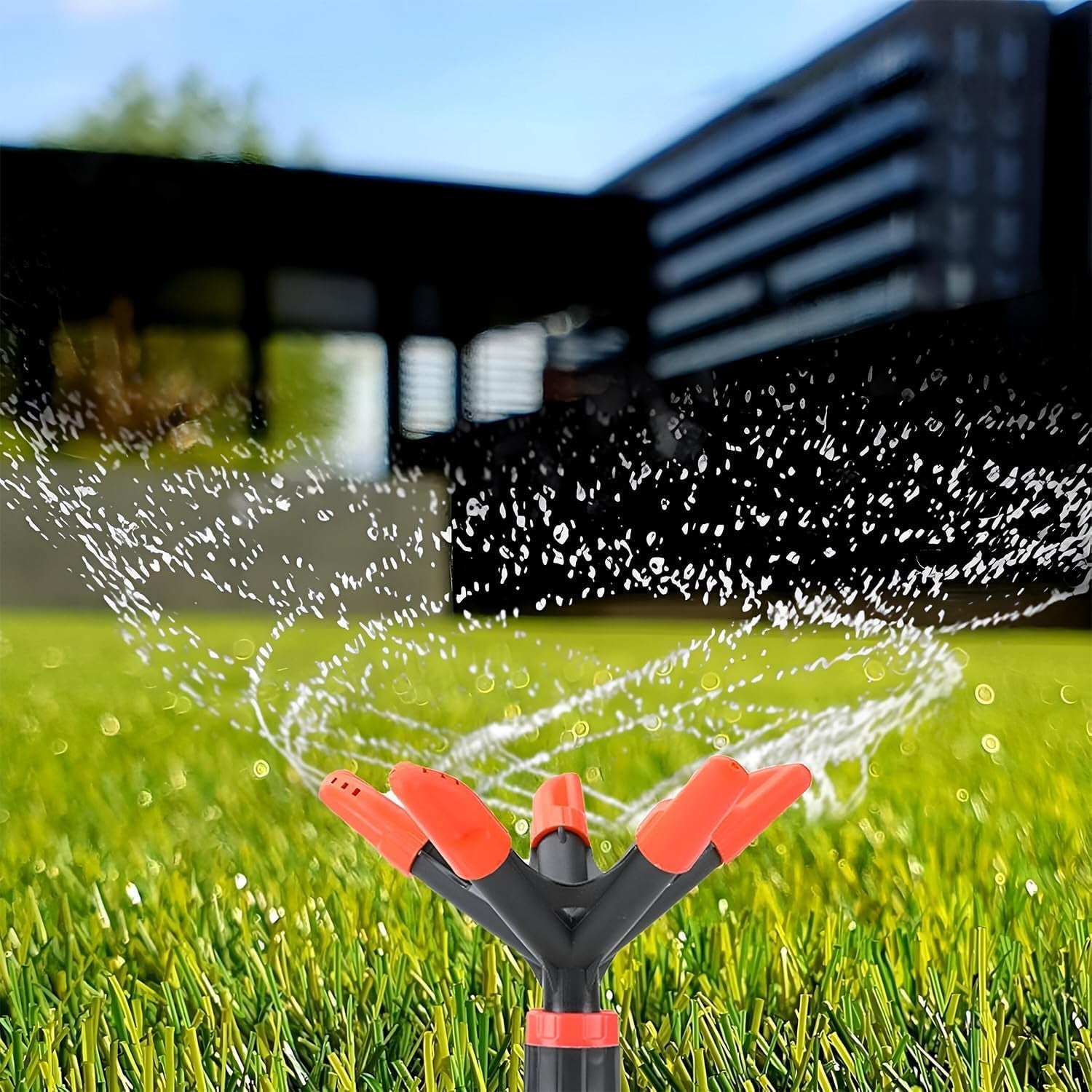 Automatic Garden Sprinkler 360 Degree Rotating Adjustable 5 Arm (1 Pc) Automatic Garden Sprinkler 360 Degree Rotating Adjustable 5 Arm (1 Pc)